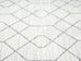 Neda Grey and Ivory Diamond Pattern Rug