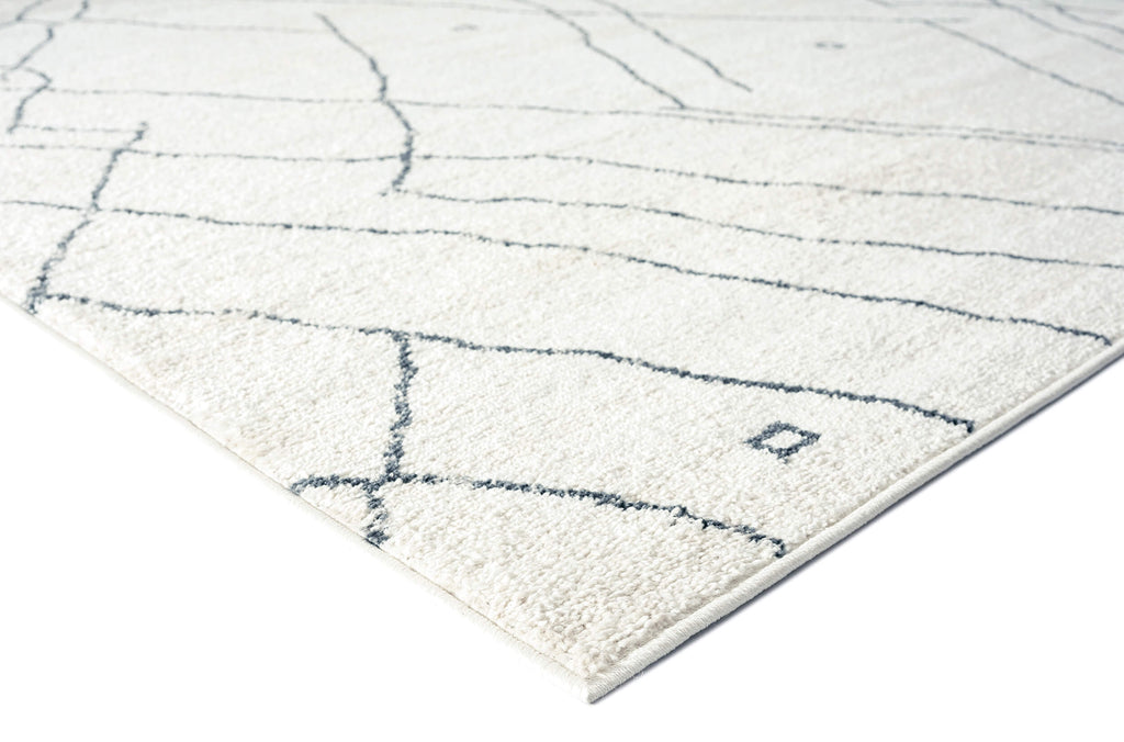 Taryn Grey and Ivory Abstract Tribal Rug