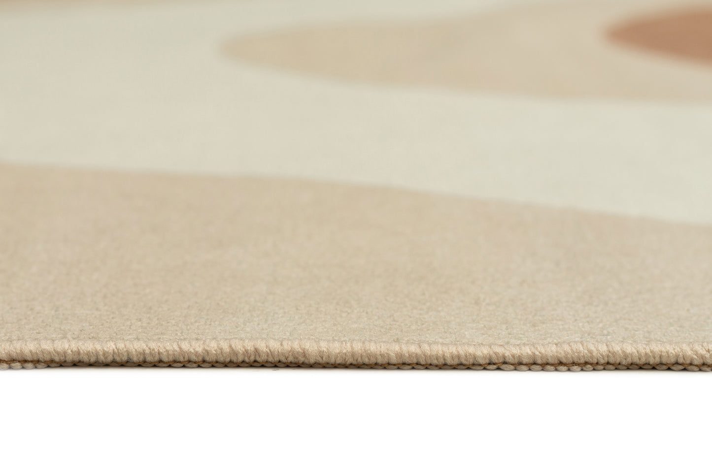 Aara Terracotta and Cream Botanical Washable Rug