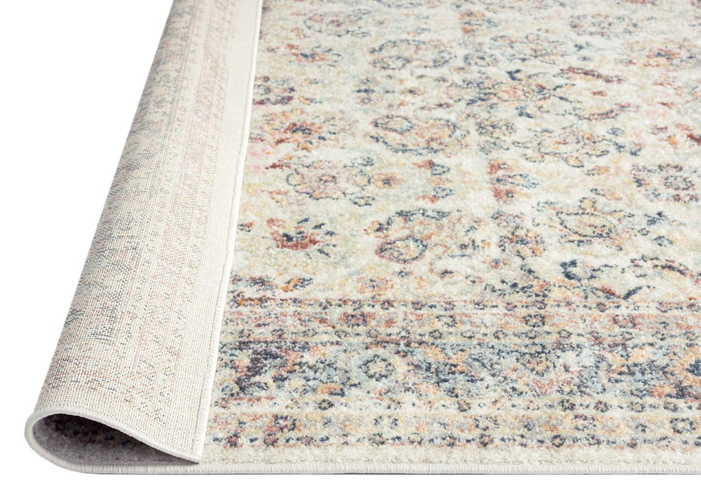 Addison Cream and Purple Multi-Colour Distressed Rug