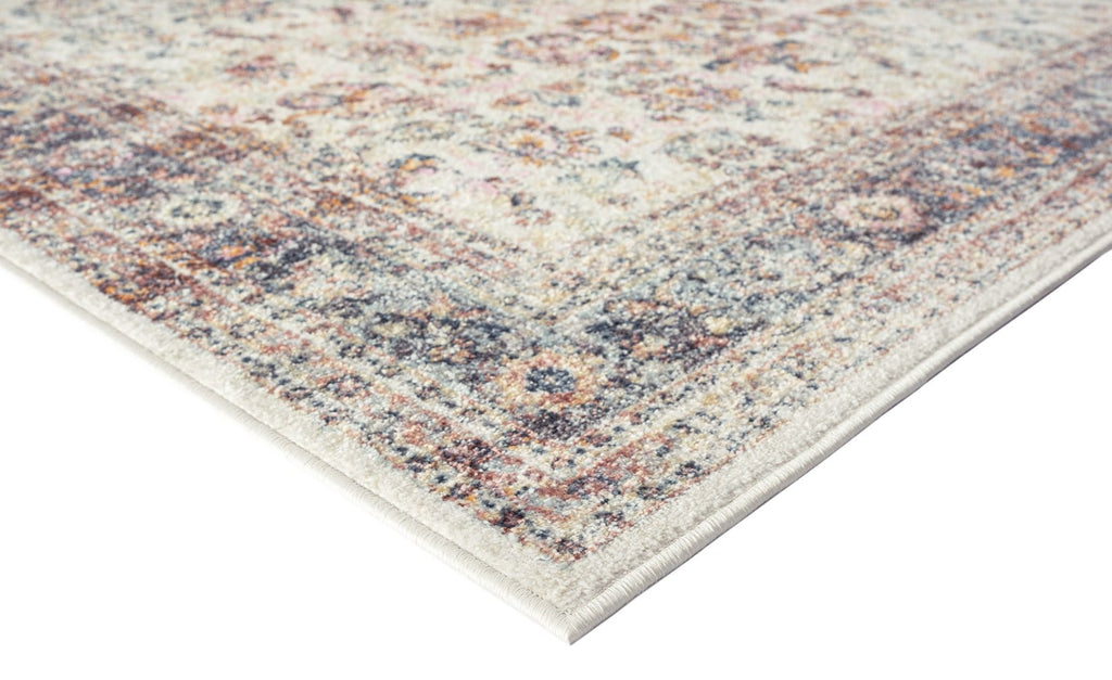Addison Cream and Purple Multi-Colour Distressed Rug
