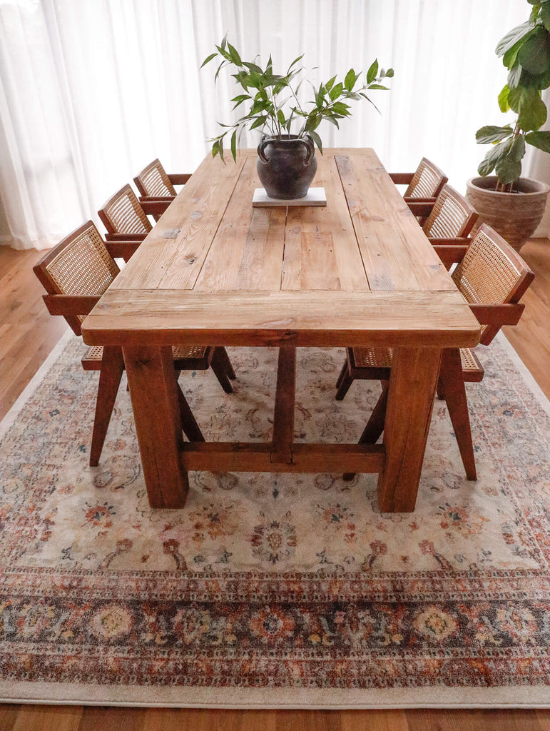 Addison Cream and Purple Multi-Colour Distressed Rug