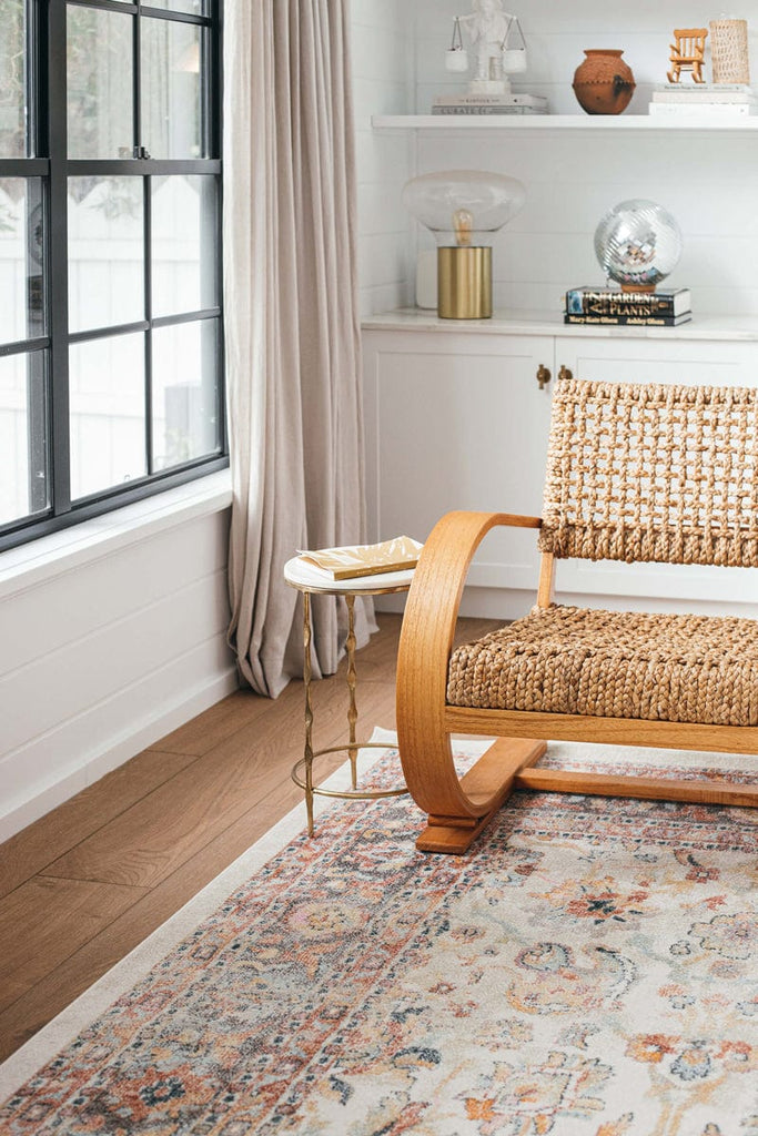 Addison Cream and Purple Multi-Colour Distressed Rug