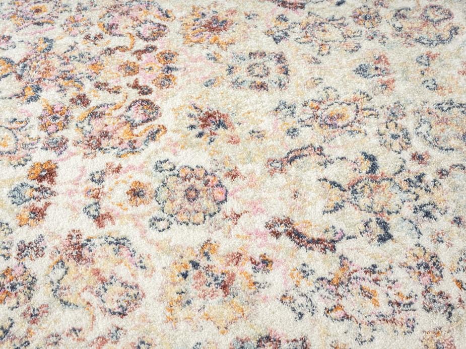 Addison Cream and Purple Multi-Colour Distressed Rug
