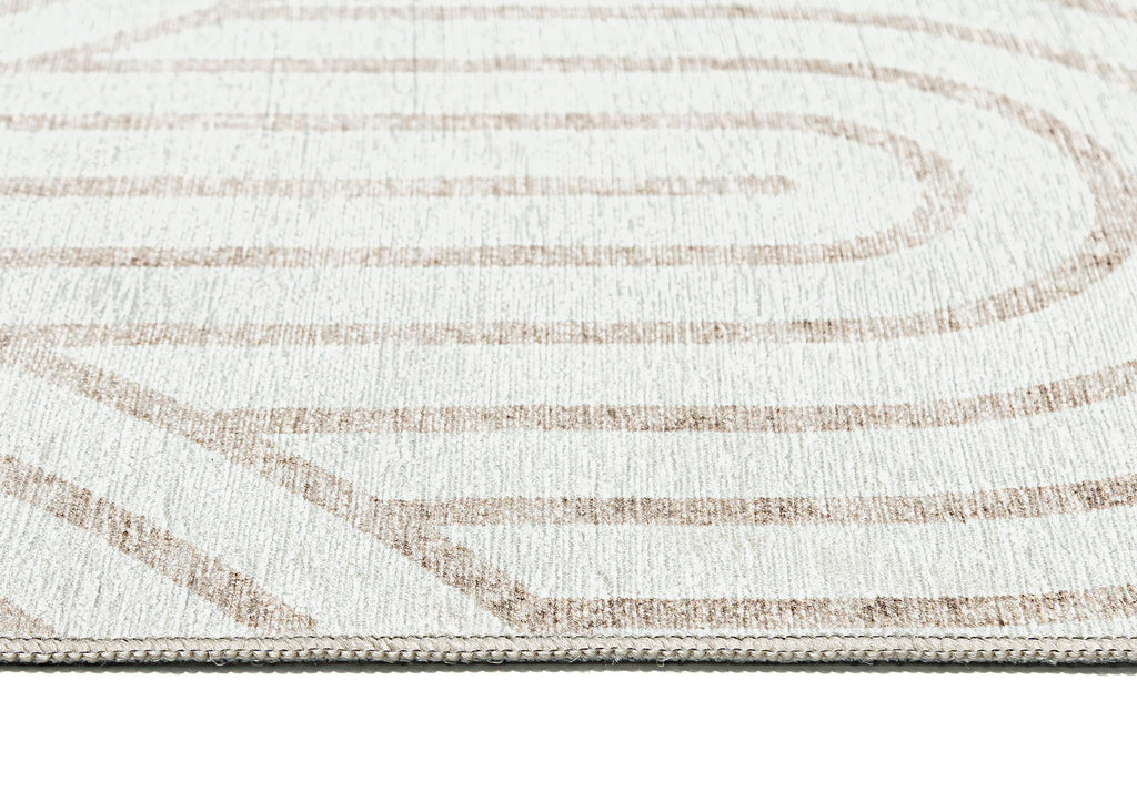 Adlin Beige Cream Indoor Outdoor Washable Rug