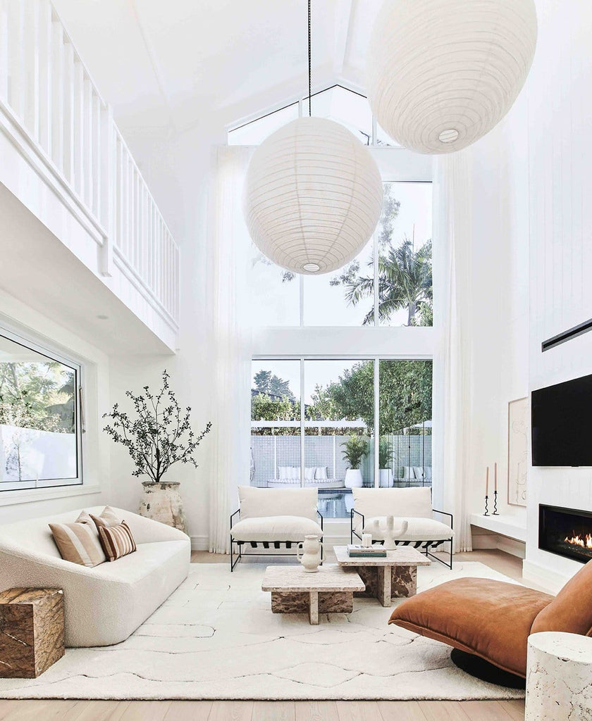 Alayna Cream and Gold Tribal Shag Rug