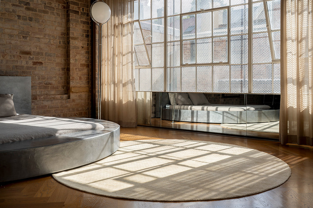 Alek Cream Handwoven Round Rug