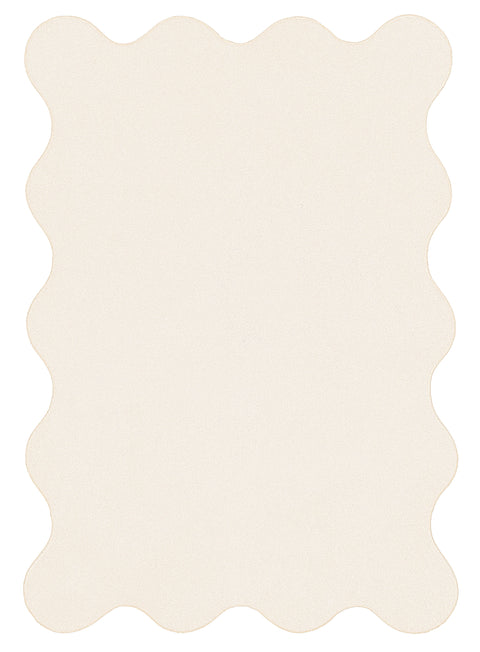 Allen Neutral Scallop Washable Rug