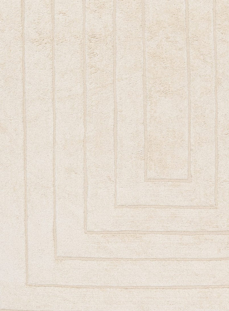 Allison Cream Beige Modern Cotton Washable Rug