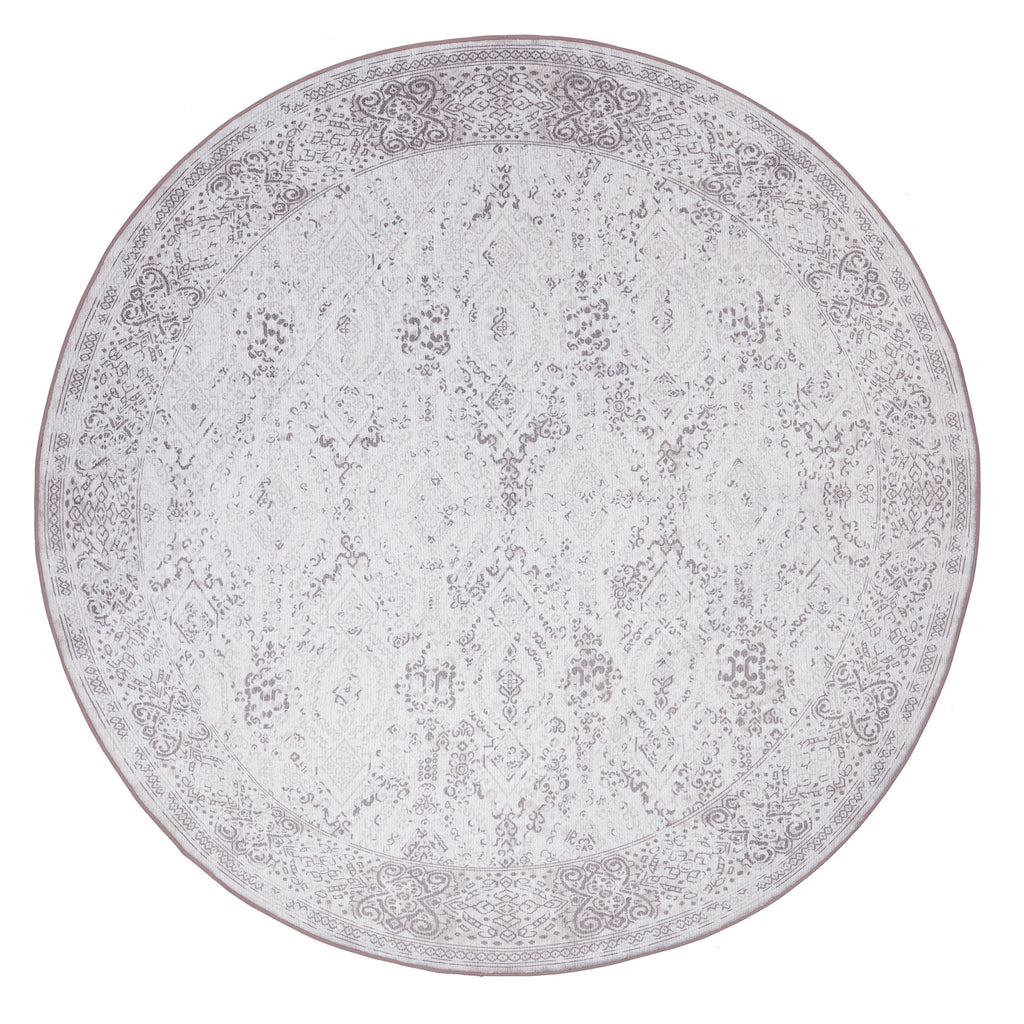 Andi Grey Plush Rollie Pollie Round Playmat