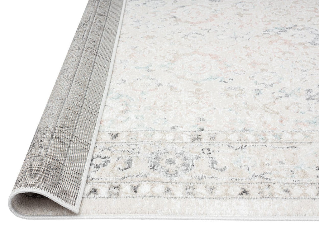 Anine Cream And Grey Multi-Colour Traditional Floral Rug
