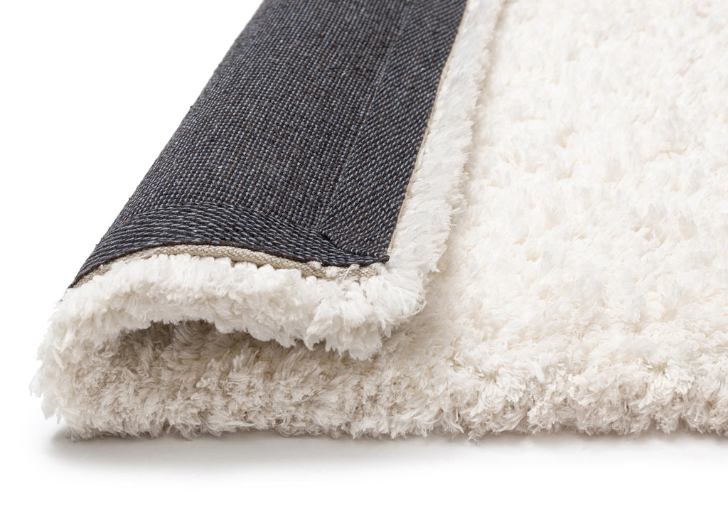 Athena Ivory Handmade Shag Rug