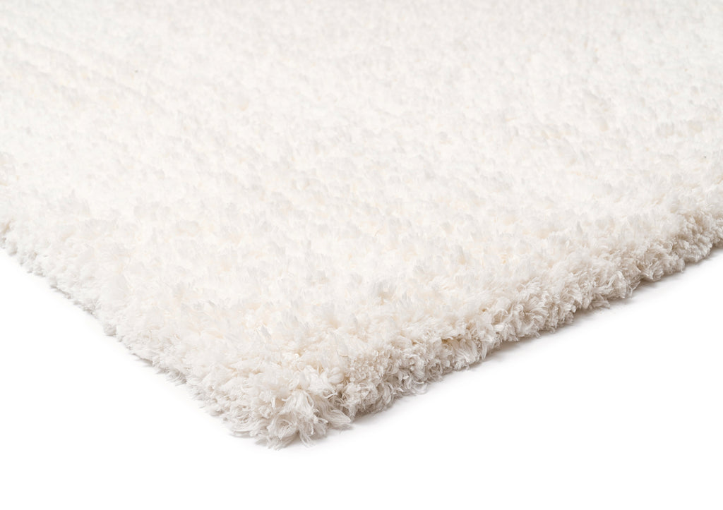 Athena Ivory Handmade Shag Rug