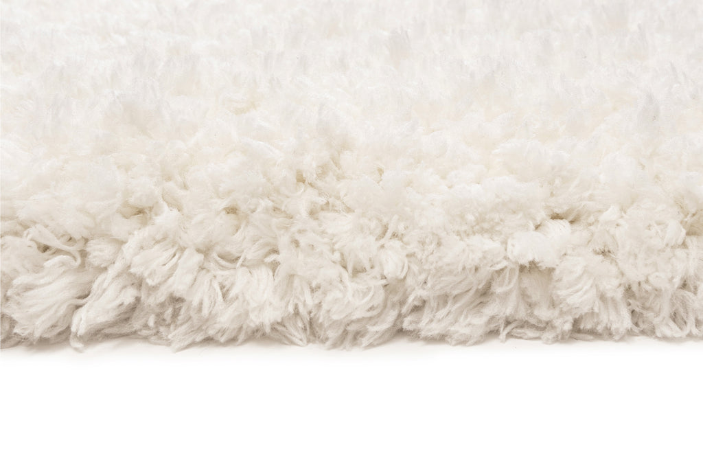 Athena Ivory Handmade Shag Rug