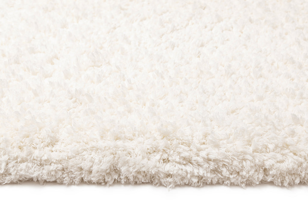 Athena Ivory Handmade Shag Rug