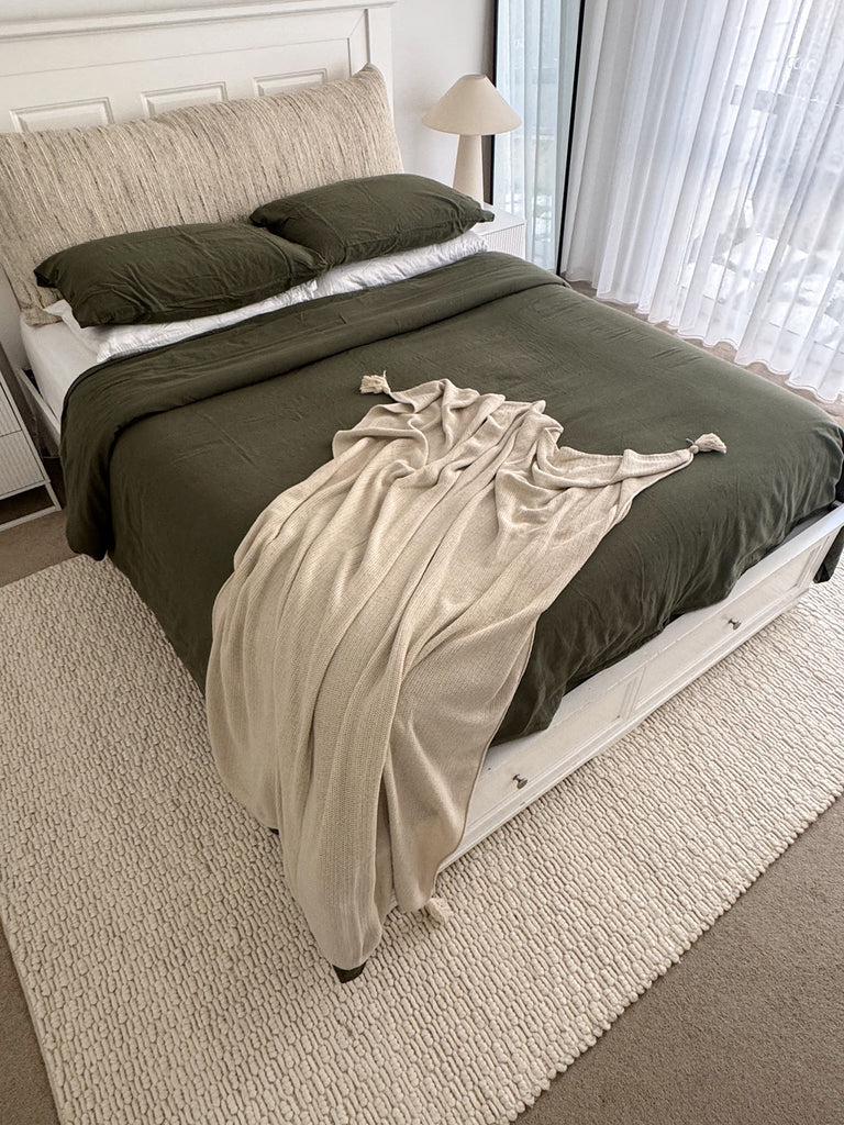 Bambi Ivory Chunky Wool Rug