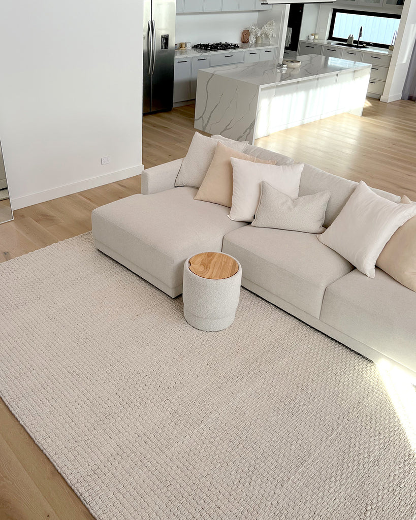 Bambi Ivory Chunky Wool Rug