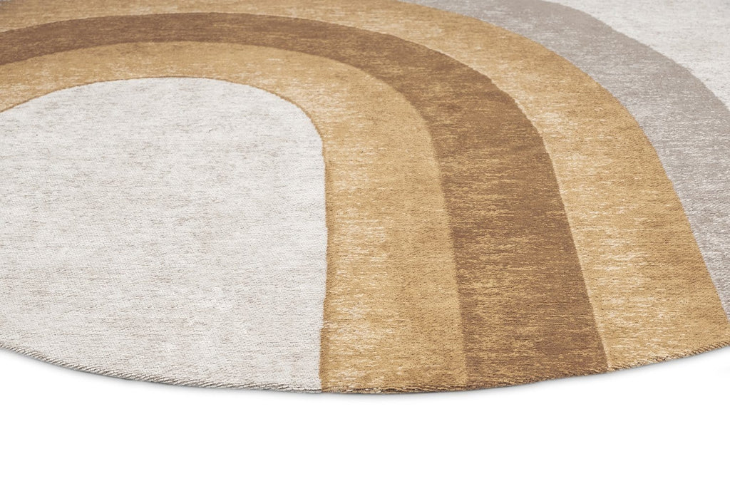 Blake Orange Rainbow Round Rug