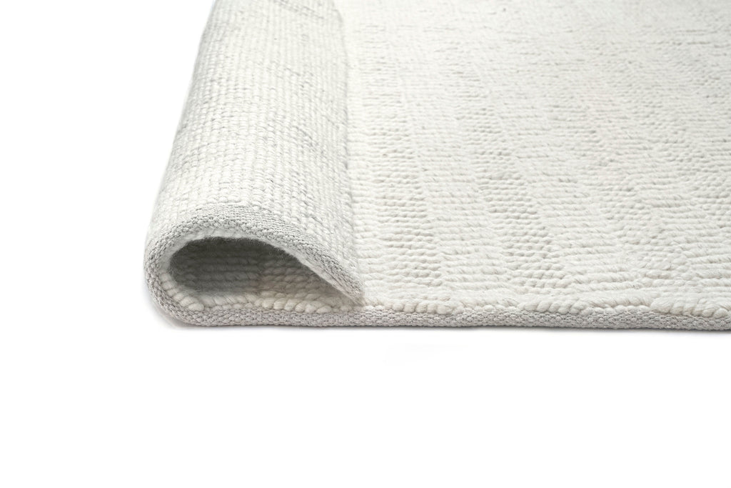 Blanca Ivory Textured Wool Rug