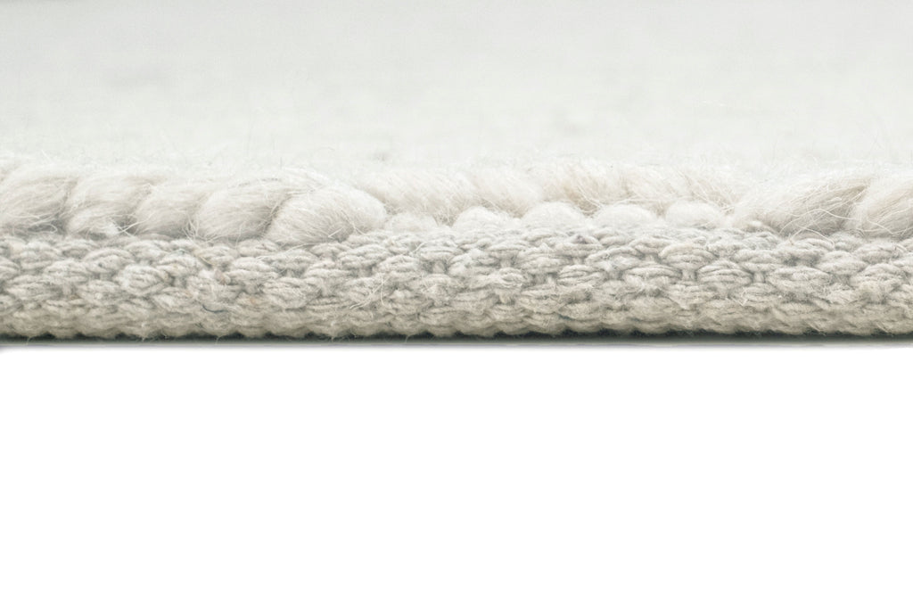 Blanca Ivory Textured Wool Rug