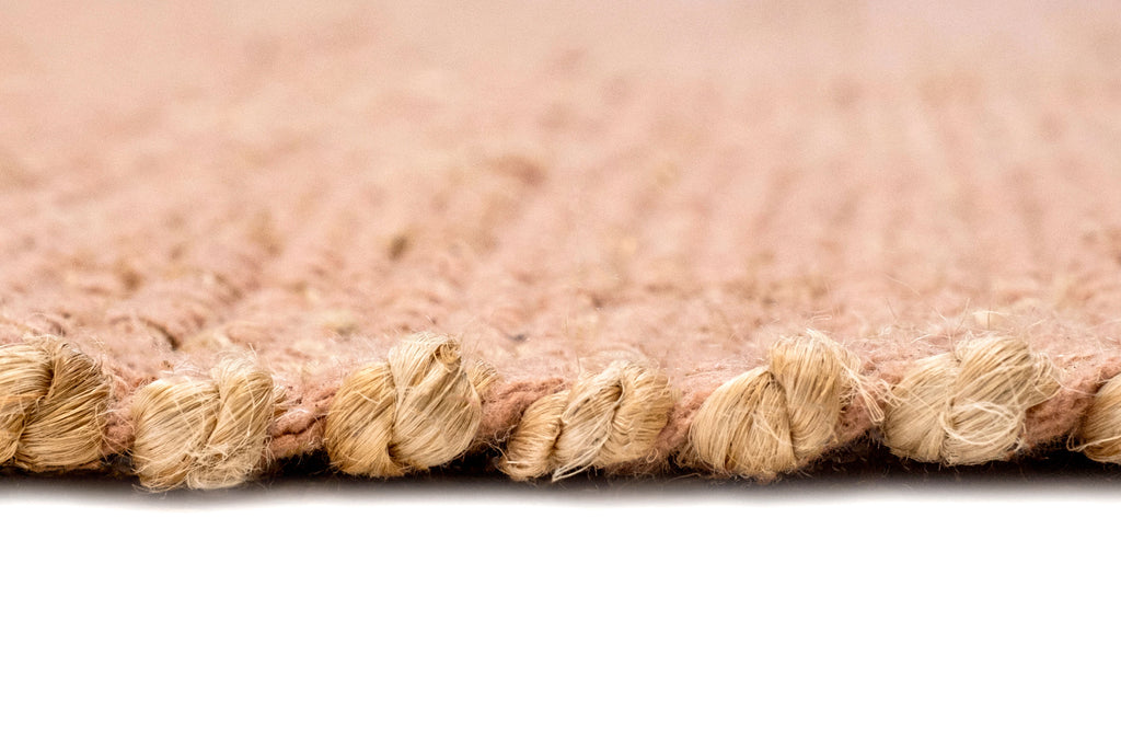 Briony Peach Flatweave Jute and Cotton Rug