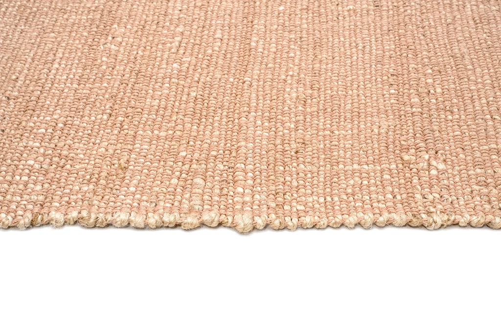 Briony Peach Flatweave Jute and Cotton Rug