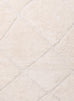 Calypso Ivory Cream Textured Tribal Tassel Rug