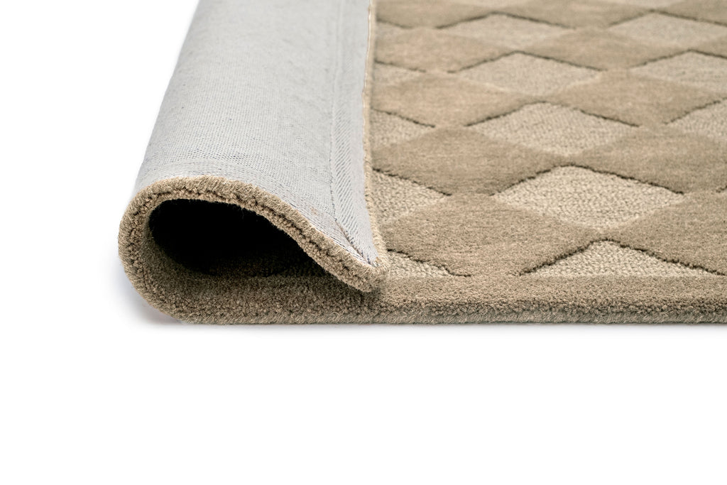 Canaya Beige Diamond Hand-Tufted Rug