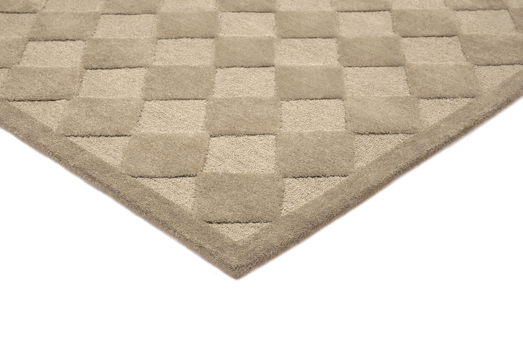 Canaya Beige Diamond Hand-Tufted Rug