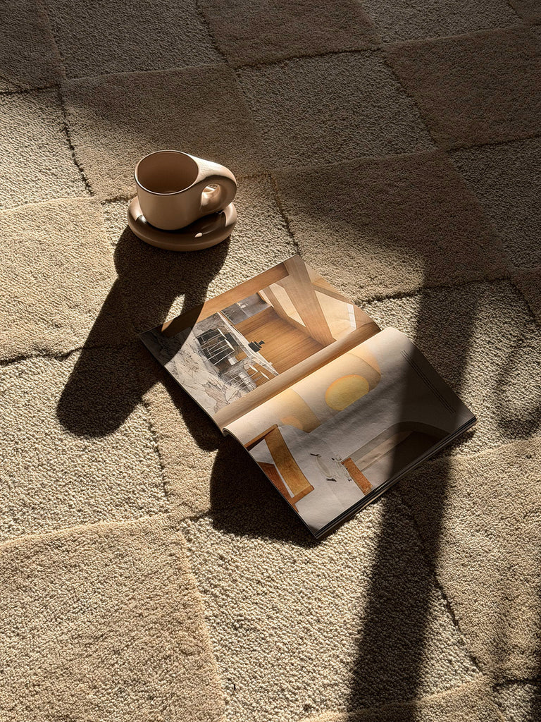 Canaya Beige Diamond Hand-Tufted Rug