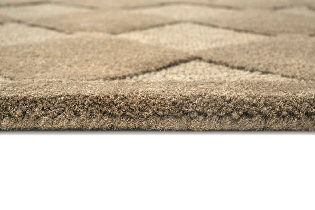 Canaya Beige Diamond Hand-Tufted Rug