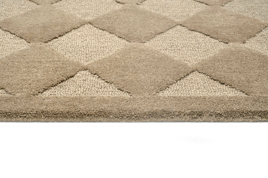 Canaya Beige Diamond Hand-Tufted Rug
