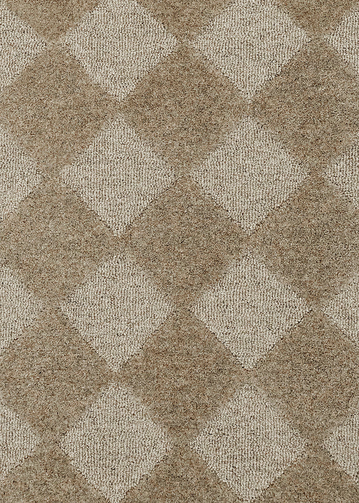 Canaya Beige Diamond Hand-Tufted Rug