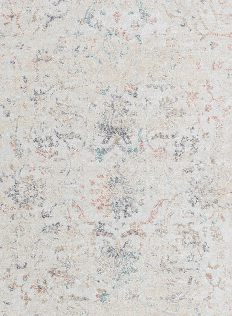 Caribou Cream and Pink Traditional Rug