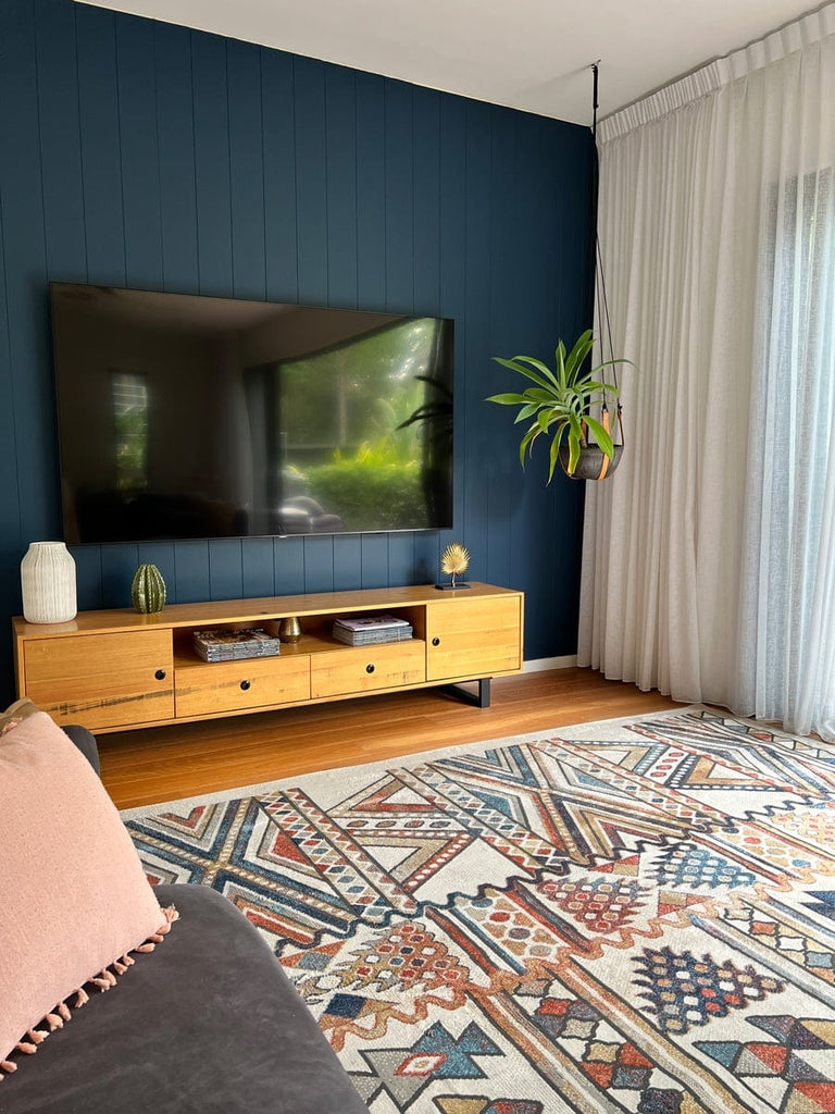 Cassie Orange And Blue Multi Colour Tribal Rug