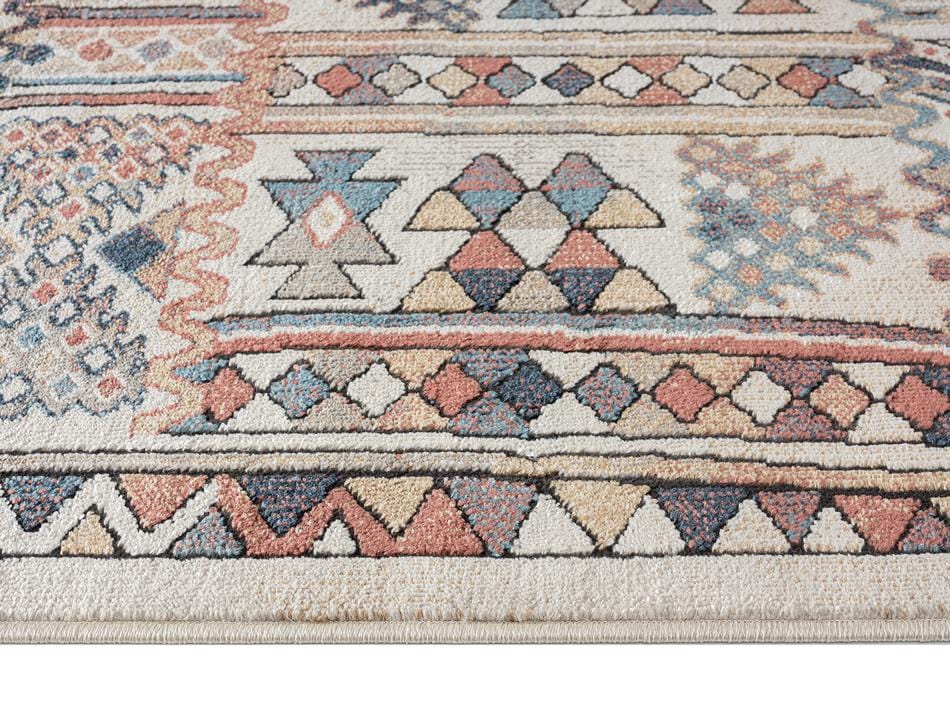 Cassie Orange And Blue Multi Colour Tribal Rug