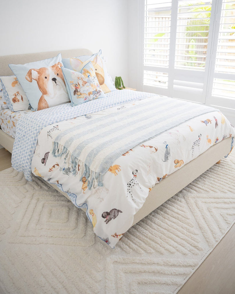 Catriona Ivory Cream Geometric Textured Rug