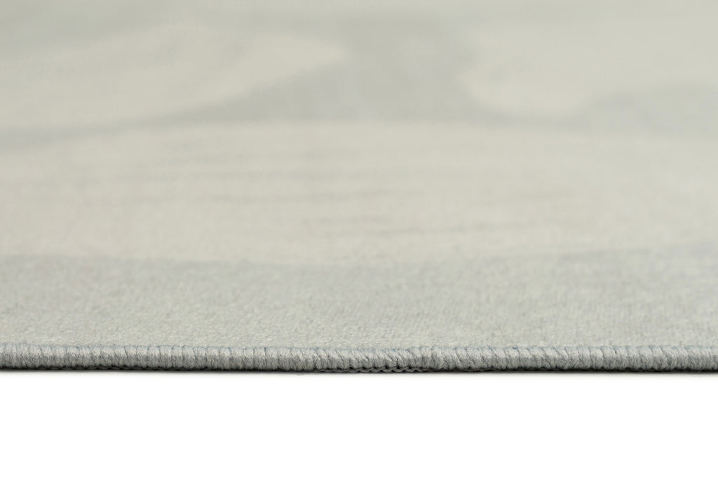 Cattleya Grey Botanical Washable Rug