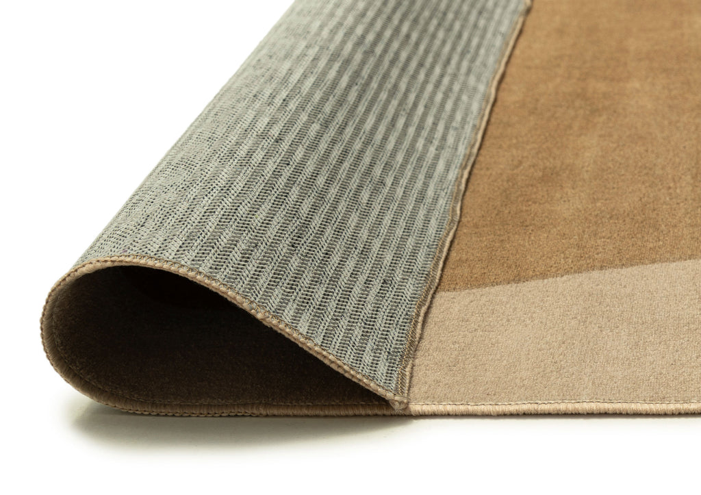 Cece Beige and Brown Botanical Washable Rug