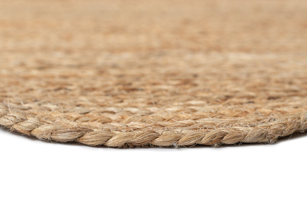 Celeste Natural Brown Scalloped Jute Rug