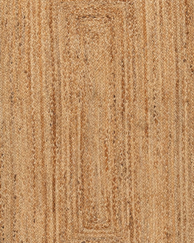 Celeste Natural Brown Scalloped Jute Rug