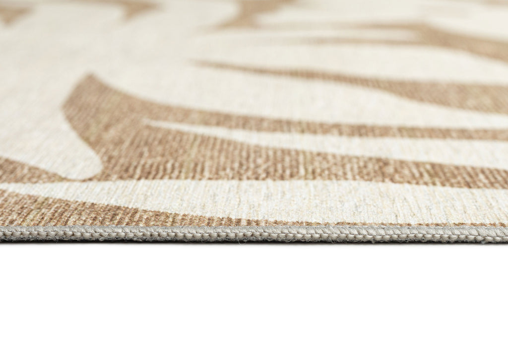 Cheska Beige Cream Indoor Outdoor Washable Rug