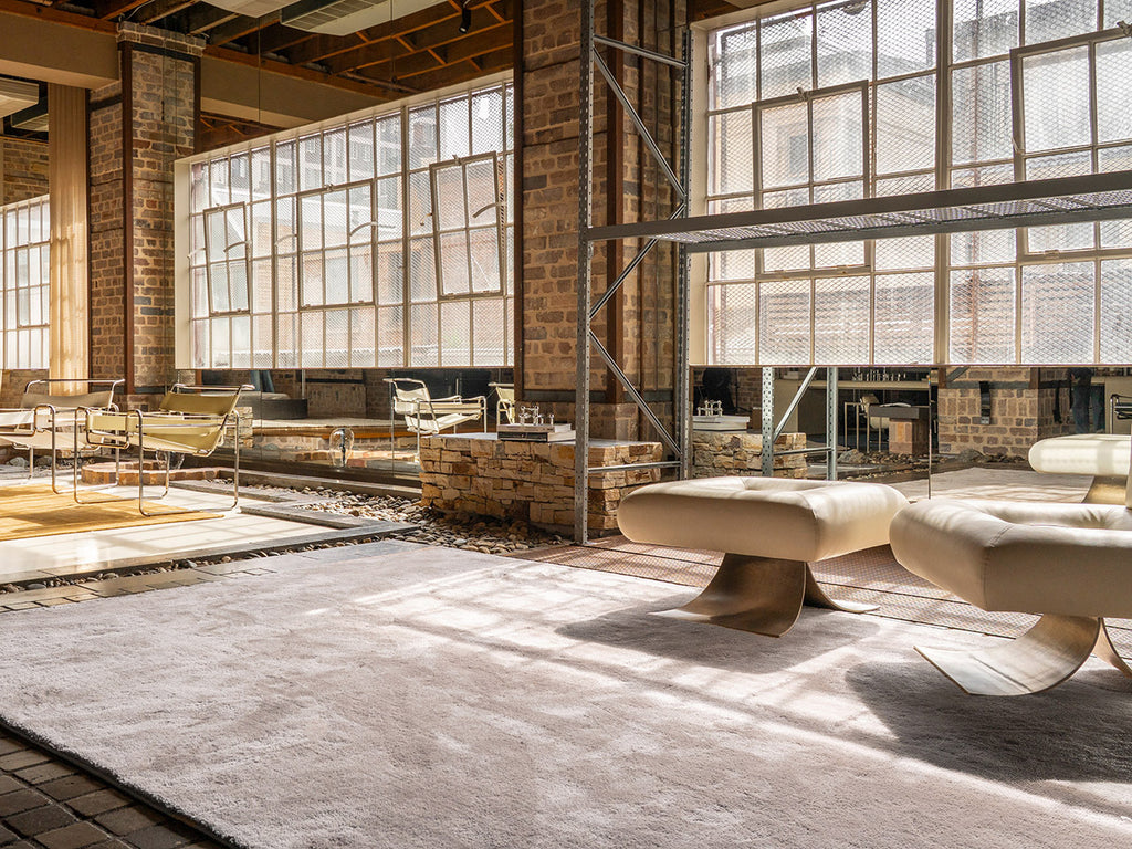 Chiara Neutral Beige Shag Rug