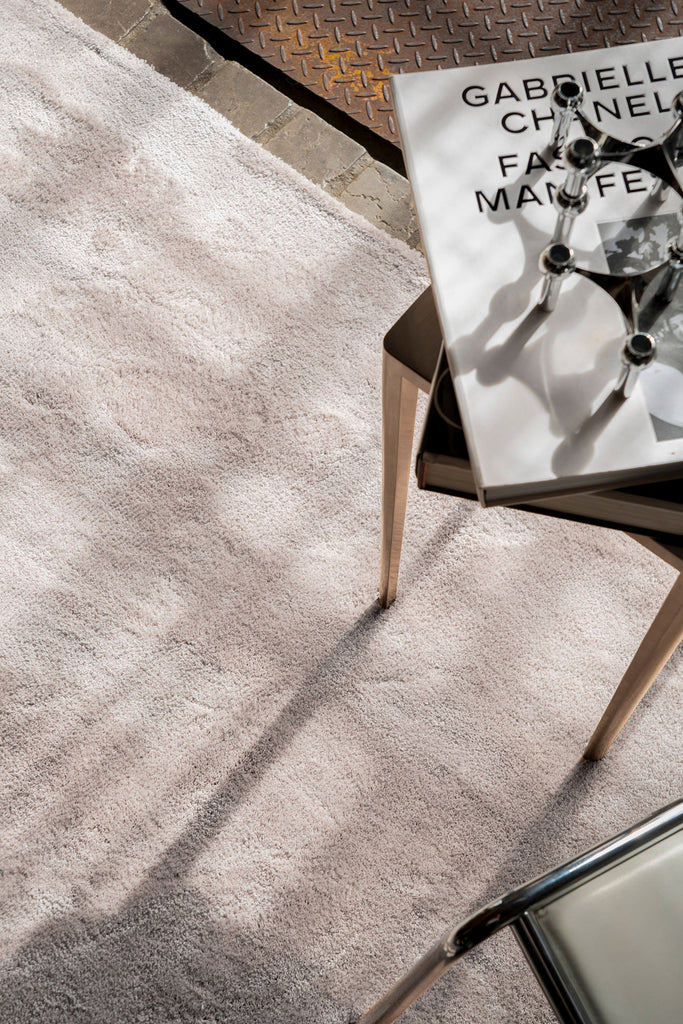 Chiara Neutral Beige Shag Rug