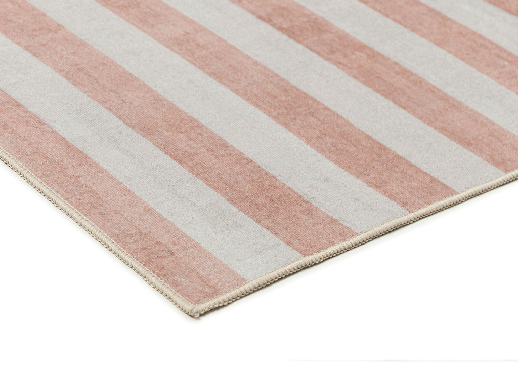 Chisa Green and Pink Washable Rug