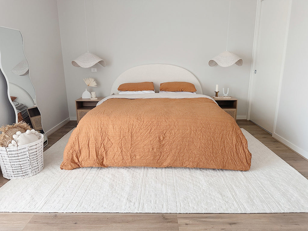 Chloe Cream Tribal Textured Rug