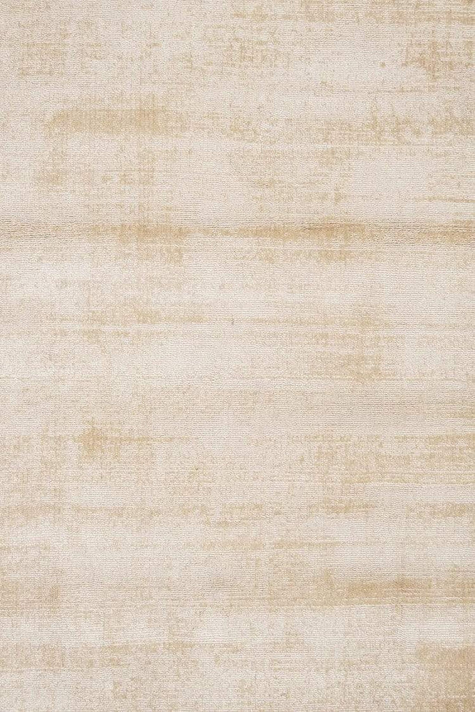 Claude Beige and Ivory Distressed Viscose Rug