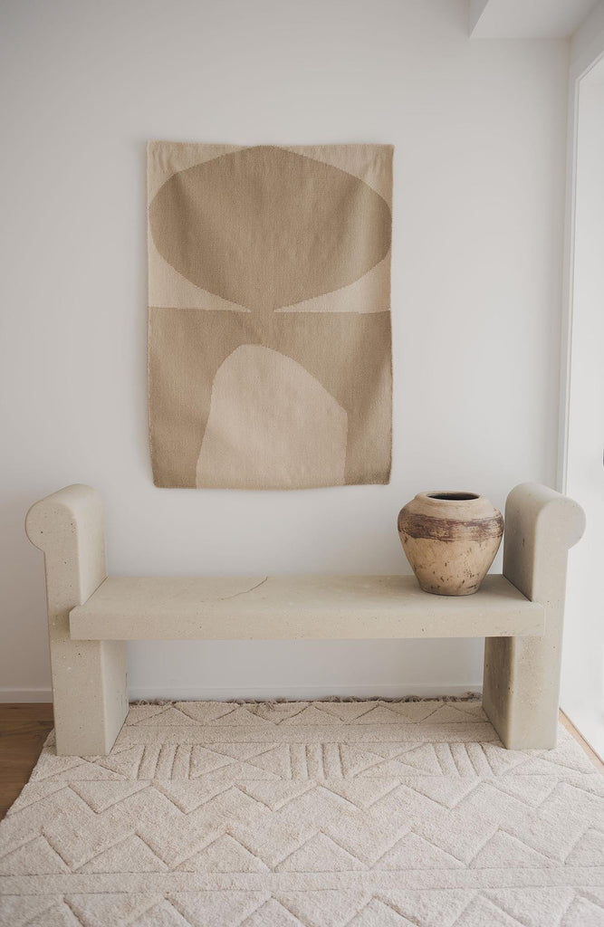 Coco Ivory Tribal Textured Washable Shag Rug
