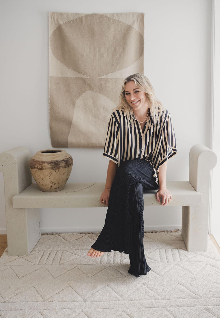 Coco Ivory Tribal Textured Washable Shag Rug