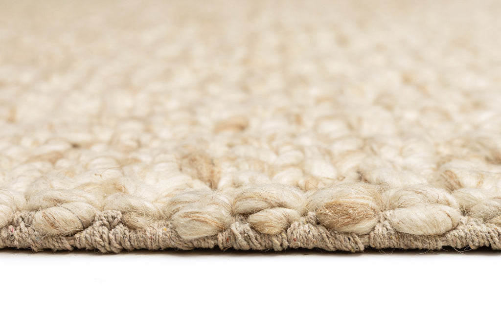Colette Cream and Beige Marbled Wool Rug